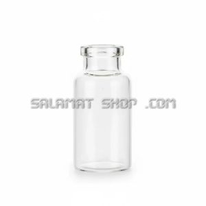 شیشه ویال دهانه 20 شفاف 10 سی سی