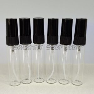شیشه عطر 5 میل والف اسپری سر پلاستیکی مشکی