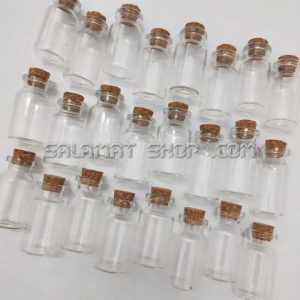 شیشه ویال دهانه 20 شفاف 12 سی سی