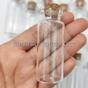 شیشه ویال دهانه 20 شفاف 18 سی سی
