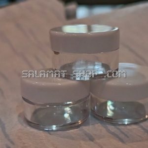 قوطی کرم شفاف 10 گرمی دایره ای