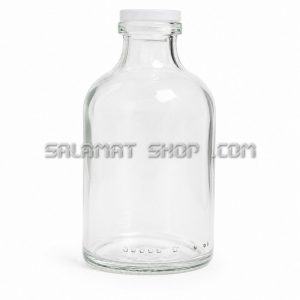 شیشه پنی سیلین دهانه 20 شفاف 50 سی سی